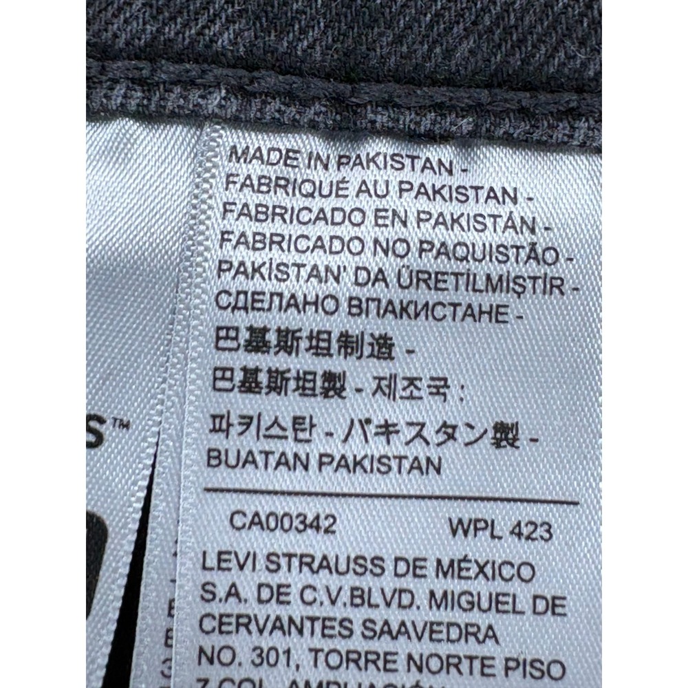 Levi's 502 Premium Taper Fit Jeans Mens 36x30 Black Knight Stretch (29" Inseam) - Picture 4 of 12